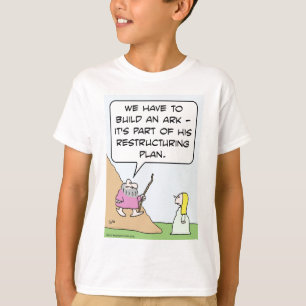 Camiseta A arca de Noah é para o plano de reestruturação