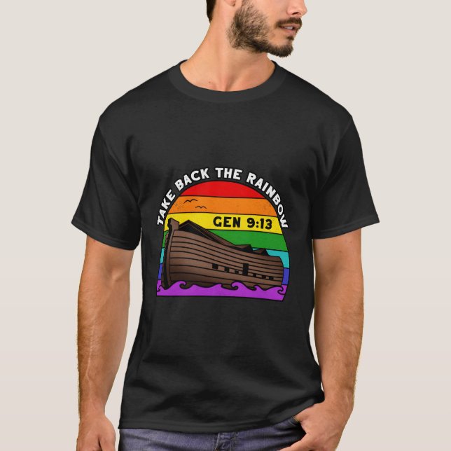 Camiseta A Arca De Noah Genesis 9 13 Tomando De Volta A Chu (Frente)