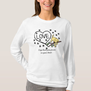 Camiseta A areia amarela de Labrador rotula desenhos