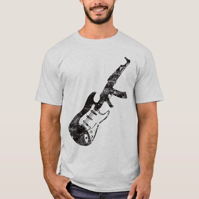Camiseta A arma de Gibson (nenhum texto) (Frente)