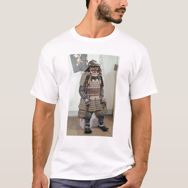 Camiseta A armadura do guerreiro do samurai (Frente)