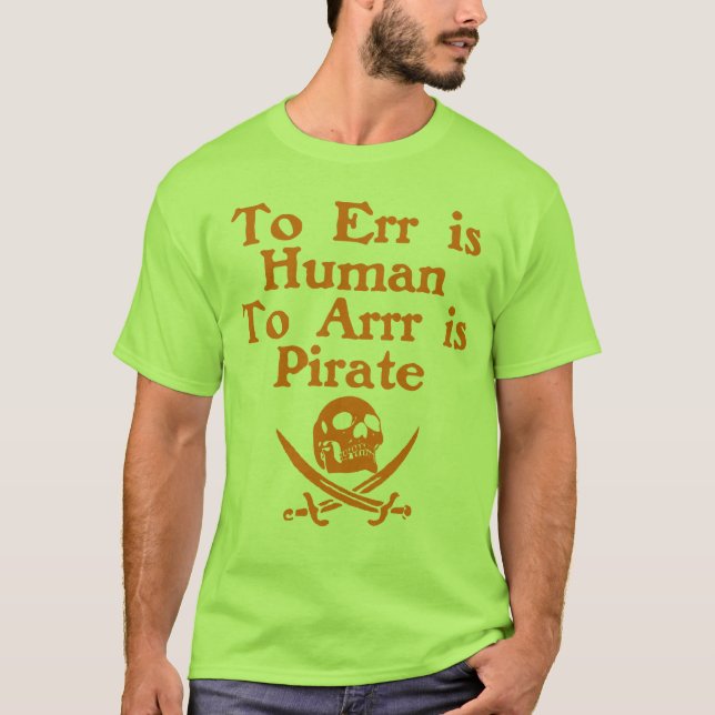 Camiseta A Arrr é o t-shirt do adulto do pirata (Frente)