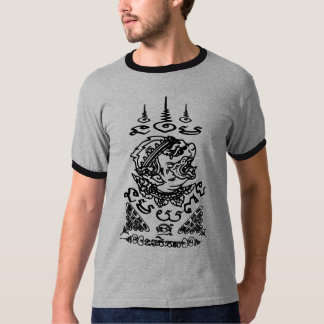 CAMISETA A ARTE ASIÁTICA DE YANT BUDDHA PROJETA HANUMAN