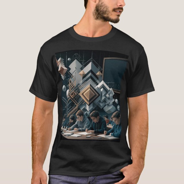Camiseta A Arte da Descoberta Matemática (Frente)