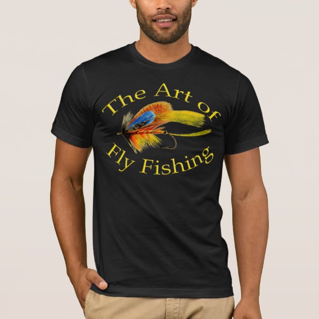 Camiseta A arte da pesca com mosca (Frente)