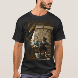 Camiseta A Arte da Pintura 1668 Johannes Vermeer