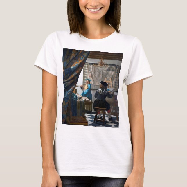 Camiseta A Arte da Pintura, Johannes Vermeer, 1666-1667 (Frente)