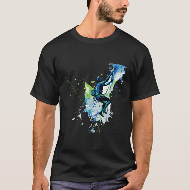 Camiseta A Arte De Alcance Superior De Cordas Subindo Altur (Frente)