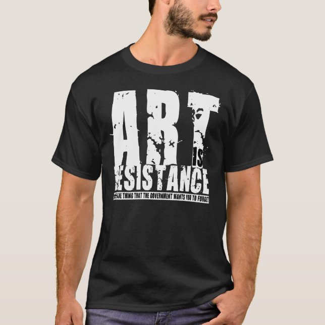 Camiseta A arte é a resistência 2 (Frente)