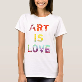 Camiseta A arte é amor