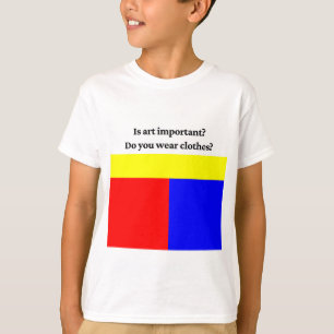 Camiseta A arte é importante? T-Shirt de Crianças Bonitas
