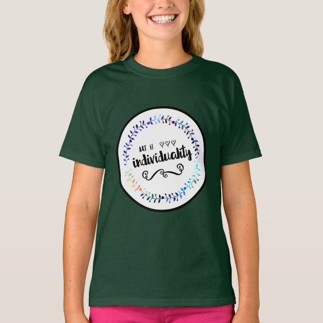 Camiseta A arte é individualidade (Frente)