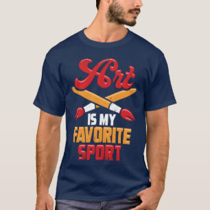 Camiseta A Arte É Meu Esporte Favorito menino