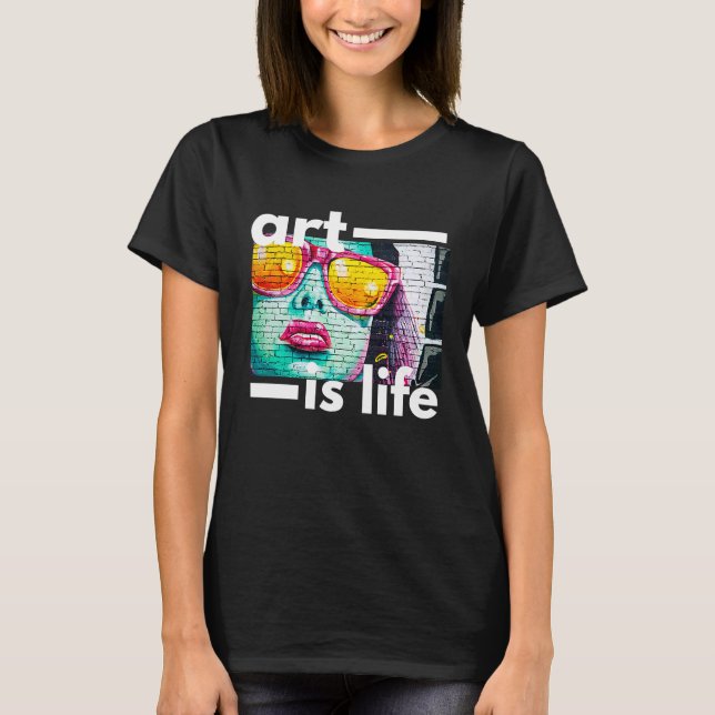 Camiseta A Arte é Vida personalizada (Frente)