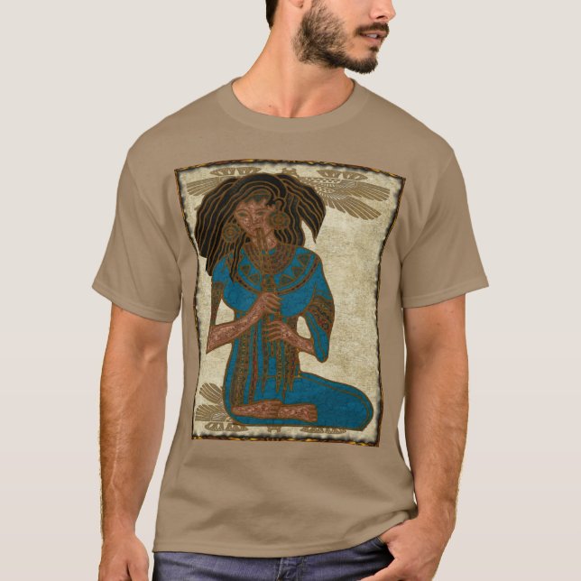 Camiseta A Arte Folclórica Egípcia Musical (Frente)