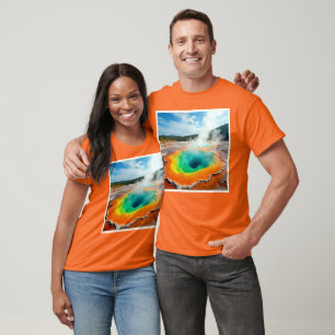 Camiseta A Arte Quente Colorida da Natureza