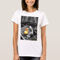 "A arte Tshirt de borracha do pato do zen"
