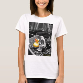 Camiseta "A arte Tshirt de borracha do pato do zen"