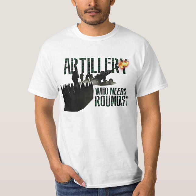 Camiseta A artilharia canadense "quem precisa círculos? " (Frente)