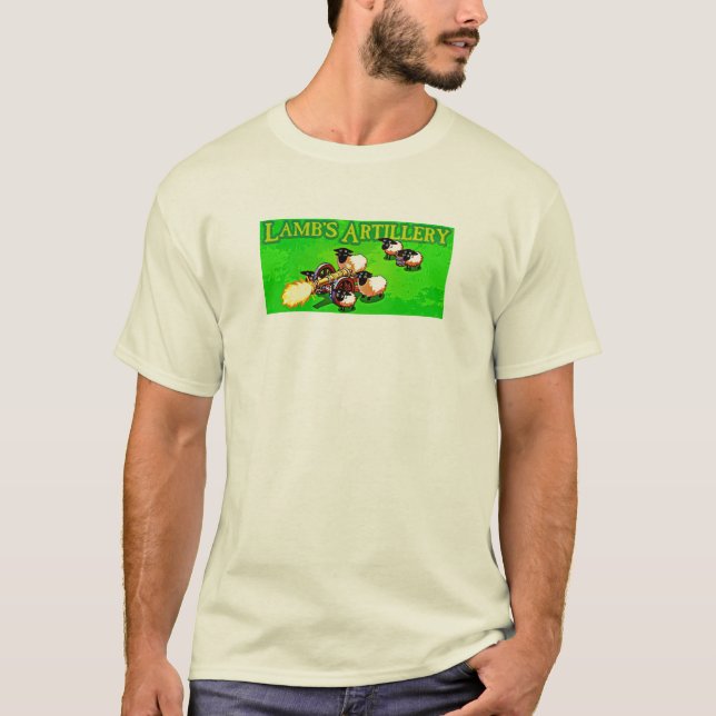Camiseta A artilharia do cordeiro (grupo de arma dos (Frente)