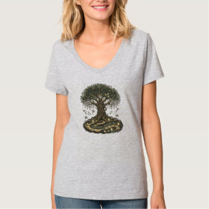 Camiseta A Árvore Chave da Abundância - Arte Fantástica Sim