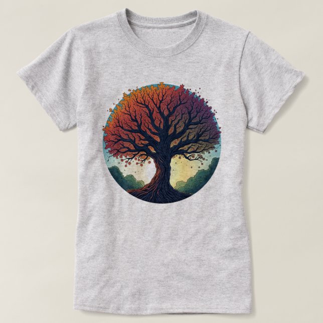 Camiseta A árvore da vida (Frente do Design)