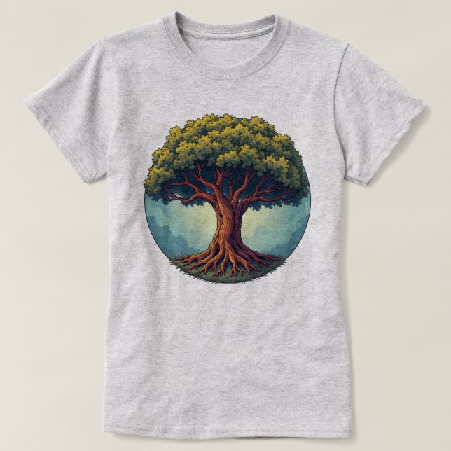 Camiseta A árvore da vida (Frente do Design)