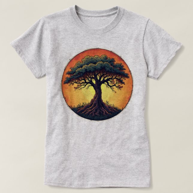 Camiseta A árvore da vida (Frente do Design)