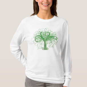 Camiseta A árvore de Lydia de vida (parte dianteira e part