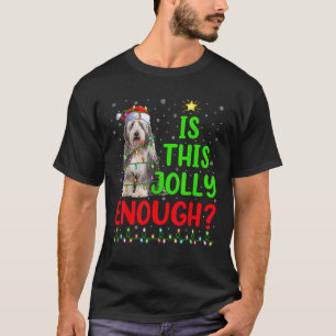 Camiseta A Árvore De Xmas É Jolly O Suficiente Para Collie