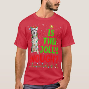 Camiseta A Árvore De Xmas É Jolly O Suficiente Para Malamut