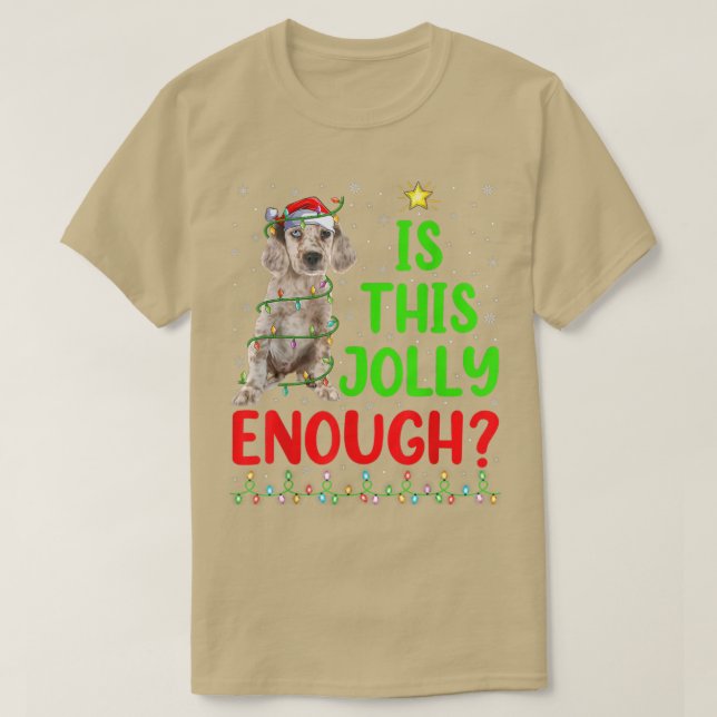 Camiseta A Árvore De Xmas É Jolly O Suficiente Para O Colet (Frente do Design)