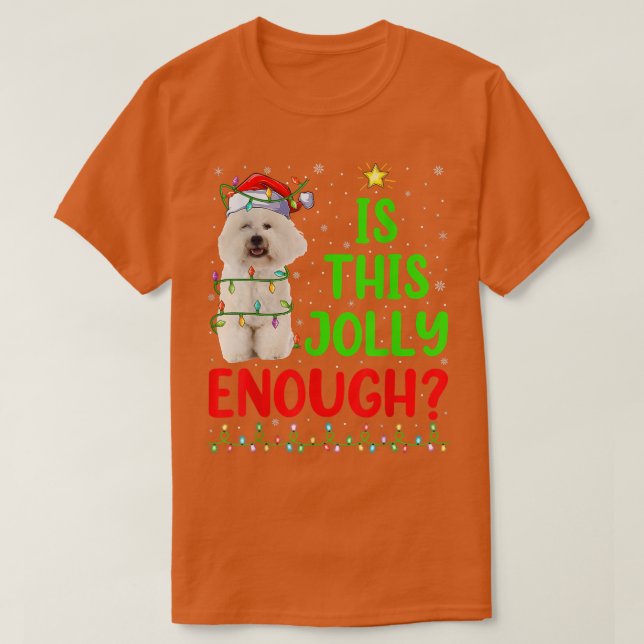 Camiseta A Árvore De Xmas Engraçada É Jolly O Suficiente Bi (Frente do Design)