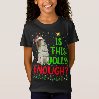 Camiseta A Árvore De Xmas Engraçada É O Chin Japonês Sufici