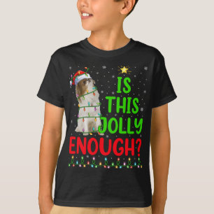 Camiseta A Árvore De Xmas Engraçada É O Chin Japonês Sufici