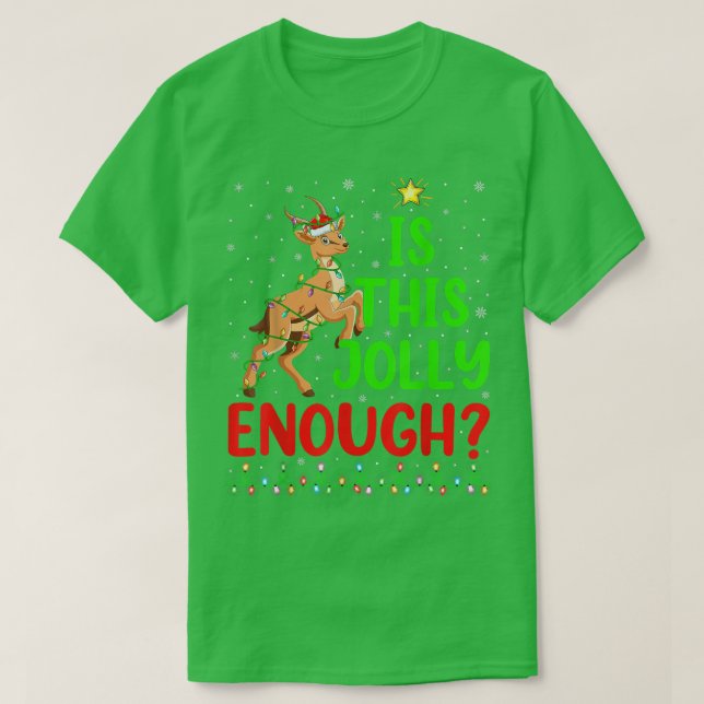 Camiseta A Árvore De Xmas Engraçada É O Suficiente Antílope (Frente do Design)