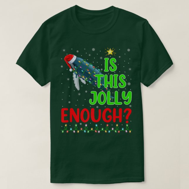 Camiseta A Árvore De Xmas Engraçada É Suficiente Para Ch De (Frente do Design)