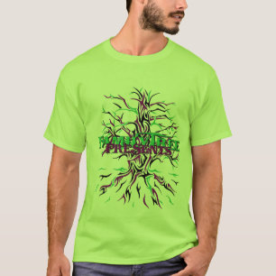 Camiseta A árvore genealógica apresenta o roupa do logoti
