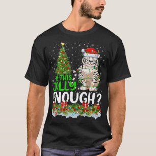 Camiseta A Árvore Xmas É Papai noel Suficiente De Tigre Bra