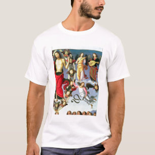 Camiseta A ascensão do cristo, detalhe de cristo e musi