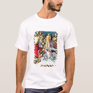 Camiseta A ascensão do cristo, detalhe de cristo e musi