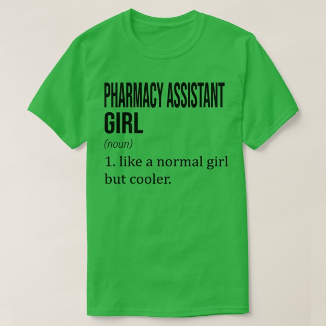 Camiseta A ASSISTENTE DE FARMACIA, Como Uma Rapariga Normal (Frente do Design)