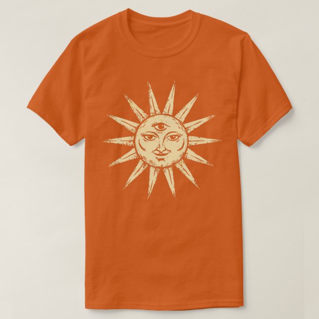Camiseta A Astrologia do Horóscopo do Sol Tarot d Reader (Frente do Design)
