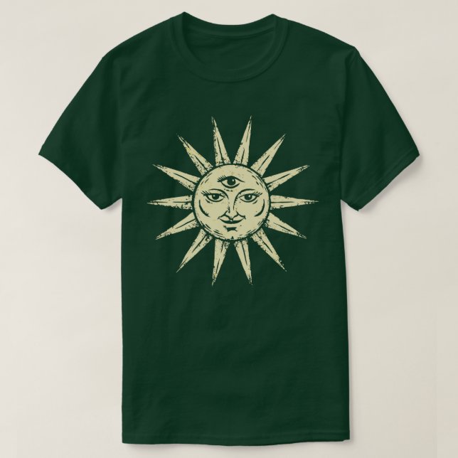 Camiseta A Astrologia do Horóscopo do Sol Tarot d Reader (Frente do Design)