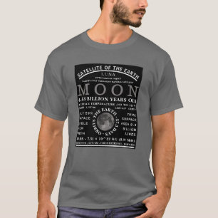 Camiseta A Astronomia Detalhada da Lua