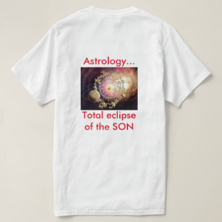 Camiseta A astronomia eclipsa o t-shirt da astrologia