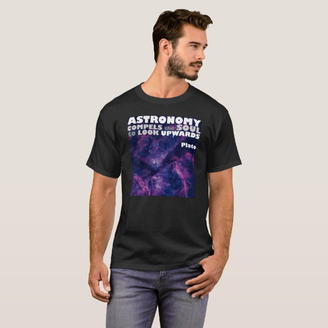 Camiseta A astronomia obriga para olhar - citações do (Frente Completa)