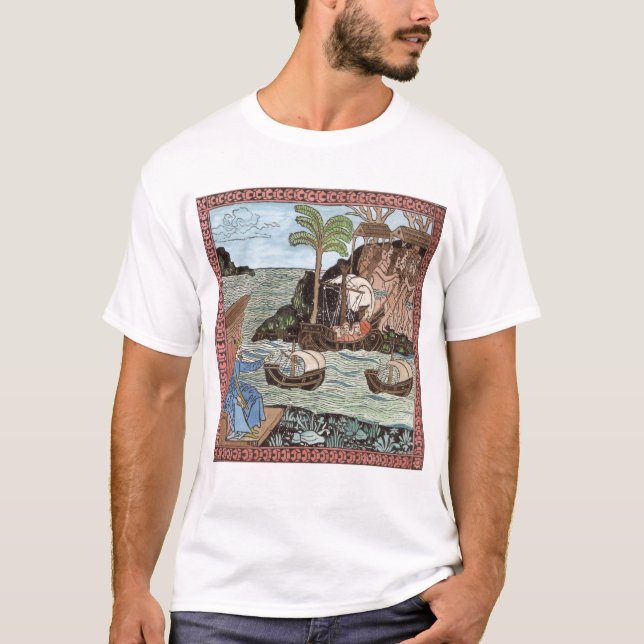 Camiseta A aterragem de Columbo (Frente)