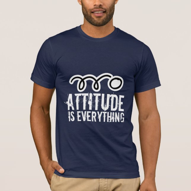 Camiseta A atitude do t-shirt | do ténis de mesa é tudo (Frente)