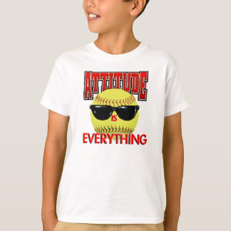Camiseta A atitude é Tudo-Softball